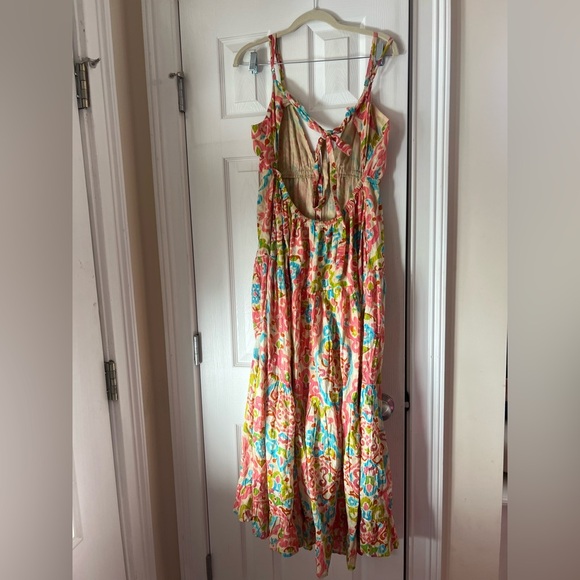 House of Harlow 1960’s Boho Maxi Dress with open back and tie - Picture 6 of 8